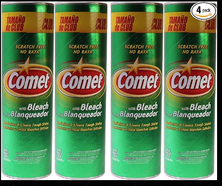 Comet Cleanser with Bleach 28 ounce,(Pack of 4)
