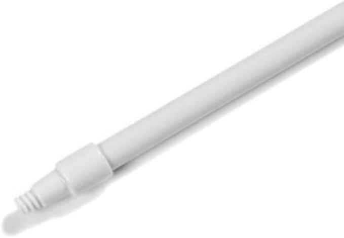 SPARTA 4022702 Fiberglass Broom Handle, Mop Handle, Replacement Handle With Acme Threaded Tip For Commercial Cleaning, 60 Inches, White, (Pack of 12)