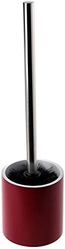 Gedy Yucca Steel Free Standing Toilet Brush Holder, Ruby Red