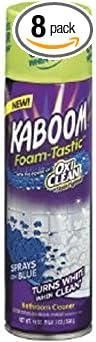 OxiClean Foam-Tastic Foaming Bathroom Cleaner, Fresh Scent, 19 oz Spray Can (Pack of 8)