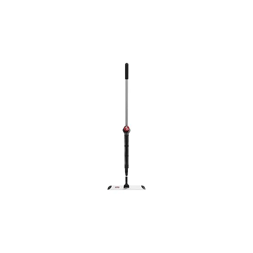 Rubbermaid Commercial Products HYGEN PULSE Microfiber Spray Mop Kit with Handle 18 inch Mop Frame and two 18 inch Pads Silver for Janitorial and Heavy-Duty Industrial Floor Cleaning