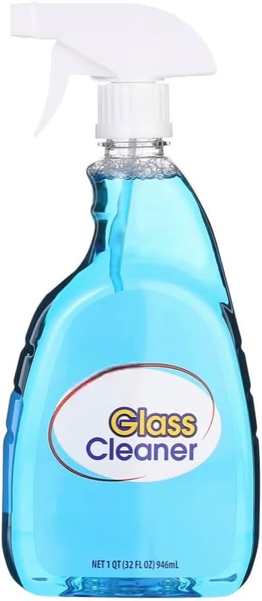 Glass Cleaner Spray Bottle, Blue, 32 Fl Oz