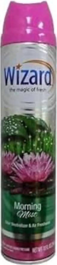Wizard The Magic of Fresh | Odor Neutralizer & Air Freshener - 10 Oz. Morning mist (Pack of 6) (Packaging May Vary)