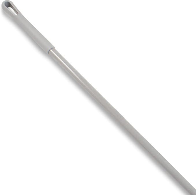 SPARTA Fiberglass Broomstick Replacement Broom Handle with Acme Threaded Tip for Industrial Cleaning Tools, Fiberglass, 60 Inches, Gray, (Pack of 12)