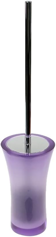 Gedy Aucuba Free Standing Toilet Brush Holder Made from Thermoplastic Resins, Purple