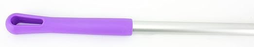 SPARTA Adjustable Aluminum Broomstick, 48” Mop and Broom Handle Replacement with Color-Coded System for Environments with Harsh Cleaning Agents, Aluminum, 48 Inches, Purple