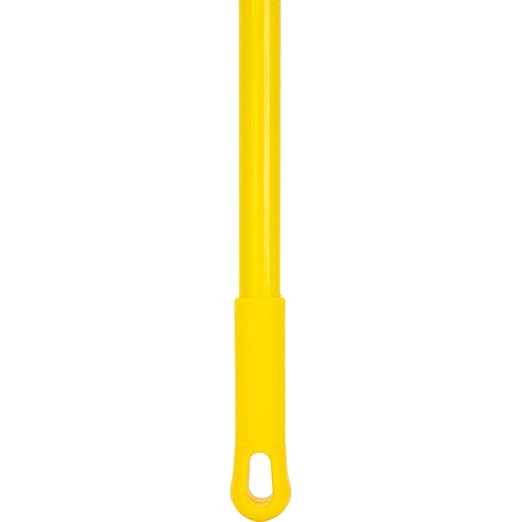 SPARTA 369475EC04 Fiberglass Mop Handle, Jaw Style Mop With Swivel Hang Up Cap For Cleaning, Commercial, Residential, 60 Inches, Yellow