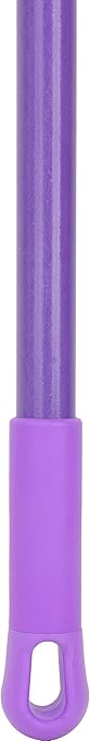 SPARTA 60" Fiberglass Dust Mop Replacement Handle with Clip-On Jaw Clamp Connector, Sliding Locking Collar, Commercial Floor Cleaning, Purple (Pack of 12)