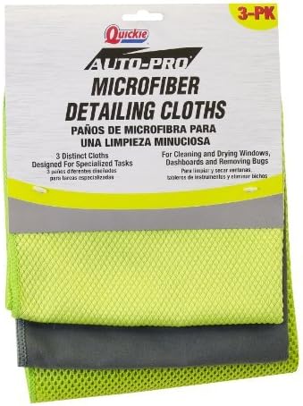 Lysol Quickie Auto Pro Microfiber Detailing Cloths, 12-Pack