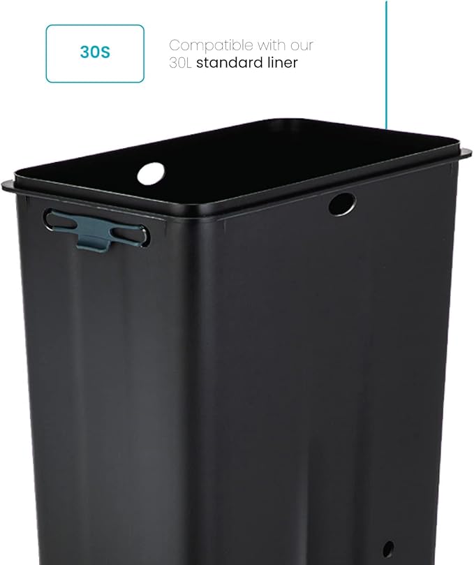 Home Zone Living 8 Gallon Kitchen Trash Bags with Drawstring Handles, Heavy Duty Custom Fit Design for Standard 30 Liter Kitchen Trash Cans, Code 30S, 60 Count (Pack of 2)