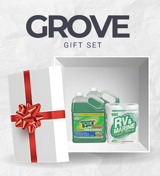 Camco TST Tank Treatment 1 pk Bundle with Toilet Tissue ā Breaks Down Waste, Controls Odor for Up to 7 Days, and Treats Up to 40-Gallon RV or Marine Tanks ā Gift Set (3 Items).