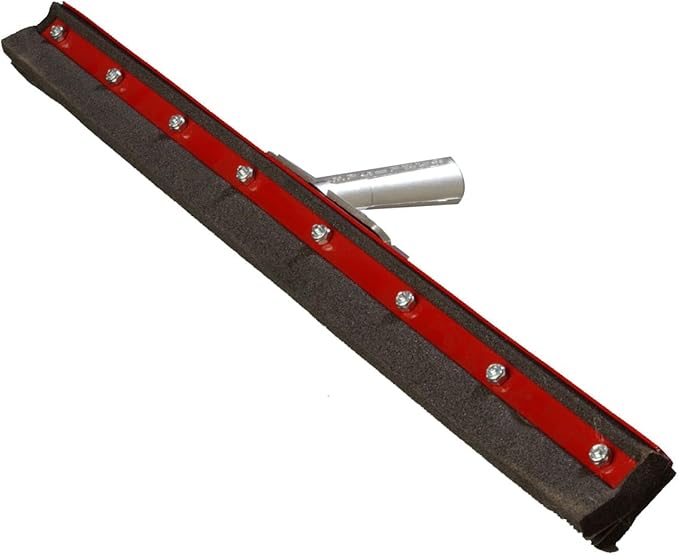 SPARTA Flo-Pac Double Neoprene Floor Squeegee Surface Floor Squeegee with Heavy Duty Steel Frame for Floor, Bathroom, Kitchen, Concrete, Tile, Garage, Commercial Use, 30 Inches, Black, (Pack of 6)