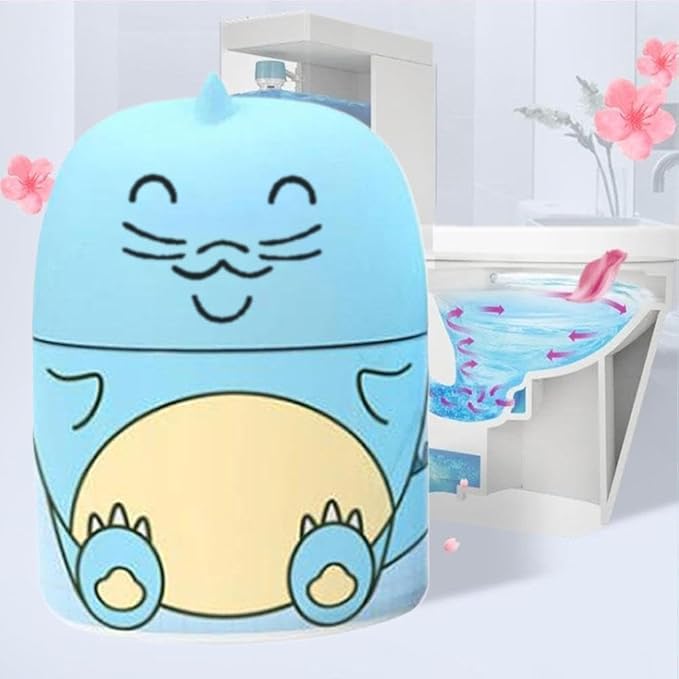 Cute Dinosaur-shaped Magic Toilet Cleaning Bottle, Toilet Cleaner & Toile-t Deodorizer Wonder, Cleaning Tank Cleaner With Ocean, Jasmine, And Peach Scent Leaving Looking Fresh