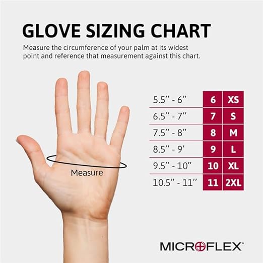 Ansell MICROFLEX Diamond Grip MF-300 Disposable Latex Gloves for Automotive, Healthcare, Machinery Industries - Large, Natural (Case of 1000)