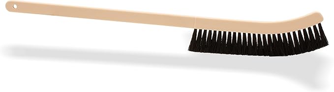 Carlisle FoodService Products 4541103 Plastic Block Narrow Radiator Brush, Horsehair/Polypropylene Bristles, 24" Length, 9" Brush Length, 2" Bristle Trim, Black (Case of 12)