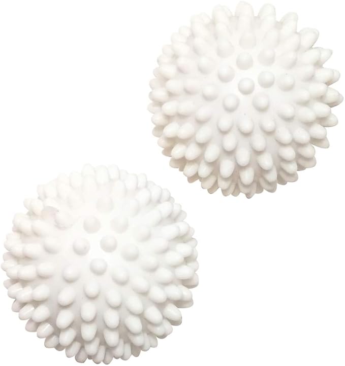 Reusable Dryer Balls Laundry Wash Dryer Balls Anti-Static Fabric Softener Laundry Washing Ball, 6pcs(White)