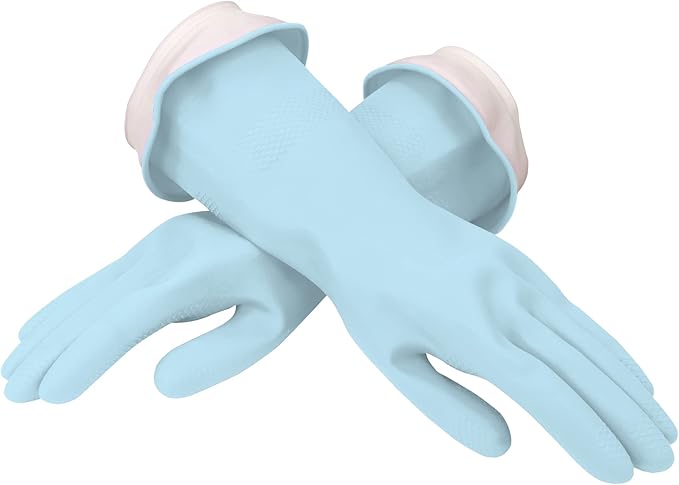 Casabella Waterblock Premium Gloves Aqua Blue, Small