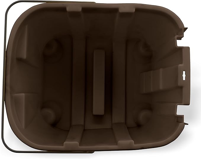 SPARTA 7690401 Omnifit Plastic Mop Bucket For Cleaning, 35 Quarts, Brown