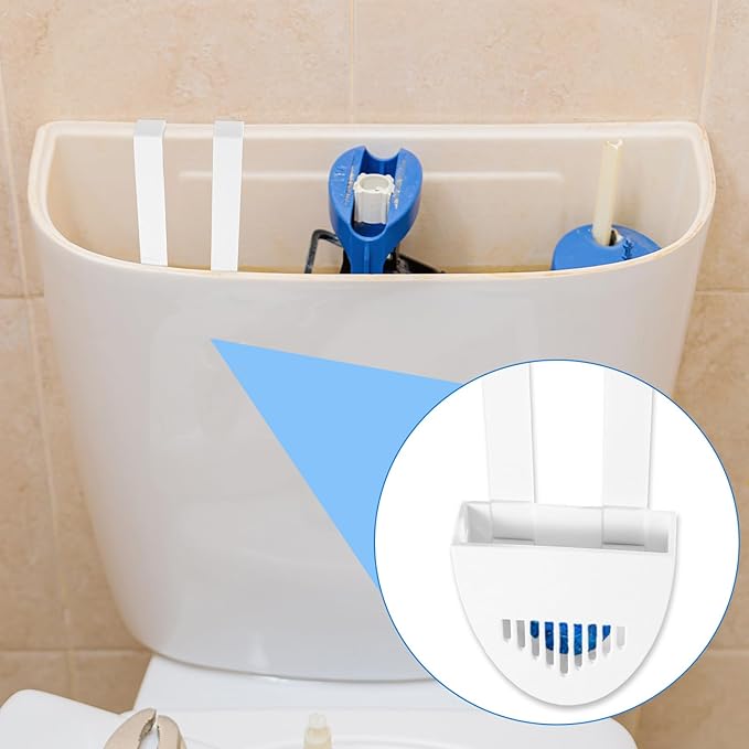 2 Sets Toilet Tank Tablet Holder, Hanging Toilet Bowl Carrier Hook Tablet Holder Hanger Bracket Caddy Avoids Dissolved from Polluting Water Tank Cleaning