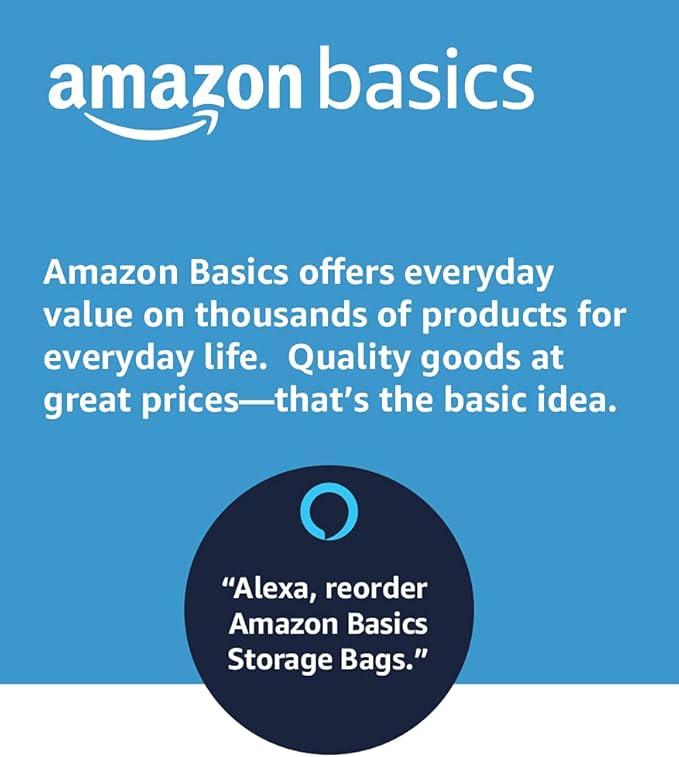 Amazon Basics Sandwich Storage Bags,(Previously Solimo),300 Count (Pack of 6)