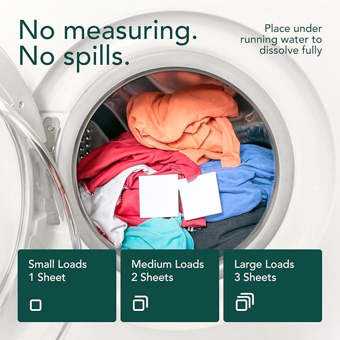 Kind Laundry Detergent Sheets – 60 Loads Lavender Dream, EWG Verified, No Residue After Wash, Eco Plastic-Free Liquidless Laundry Soap, Non-Toxic Formula, for Sensitive Skin, Travel & Dorm Friendly