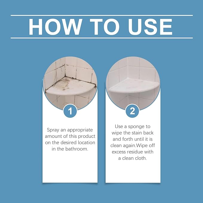 120 ml/4 fl oz Bathroom Descaler Foam Cleaner Spray - Bathroom Foam Cleaner Spray (5Pcs)