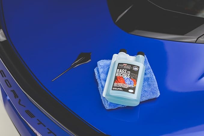 P & S PROFESSIONAL DETAIL PRODUCTS - Rags to Riches - Premium Microfiber Detergent, Deep Cleans and Restores, Safe on All Fabrics, Highly Concentrated, Next Generation Cleaning Technology (1 Quart)