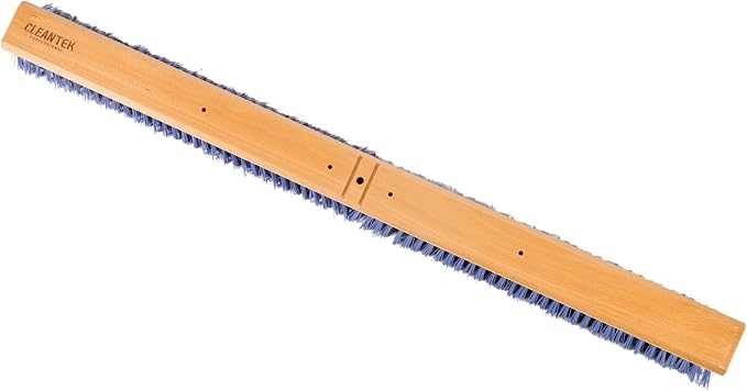 Restaurantware-BROOM HEAD ONLY: Clean Tek Professional 36-Inch Broom Head, 1 Heavy-Duty Push Cleaning Tool - Handle And Brace Sold Separately, Heavy Plastic Bristles, Wooden, Commercial Use