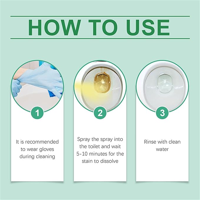 Toilet Scale & Odor Fresh Cleaner, Deep Cleaning Action, Fast-Acting Formula for Stains & Odor (1 Pcs)