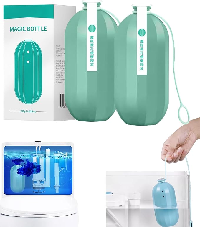 Toilet Cleaner – Automatic Hands-Free Toilet Tank Cleaning Device, Bowl Freshener That Reduces Stains,Long-Lasting Drop-In Cleaner for Home & Business (2)