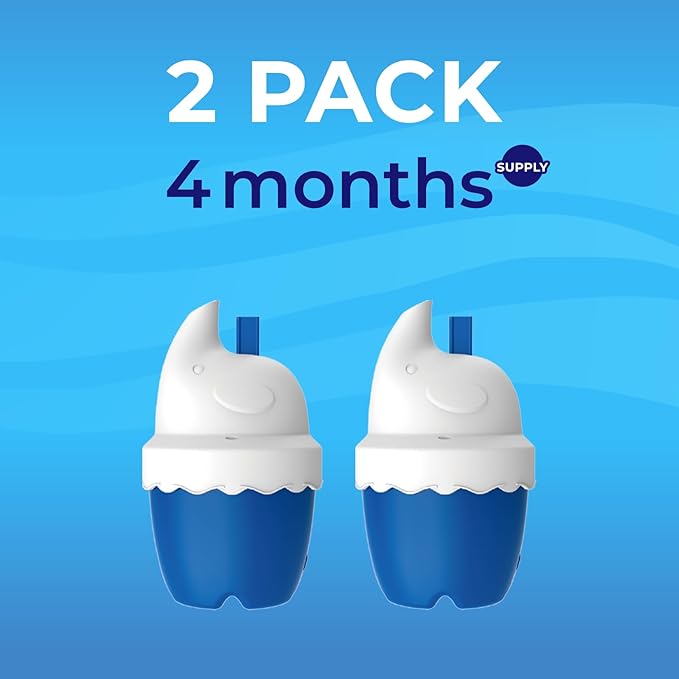 Toilet Bowl Cleaners Bottles, Cute Elephant-Shaped In-Tank Toilet Cleaner, 2 Pack Automatic Toilet Bowl Cleaner for Hard Water Stains, Septic Safe, Long-Lasting - 4 Month Supply