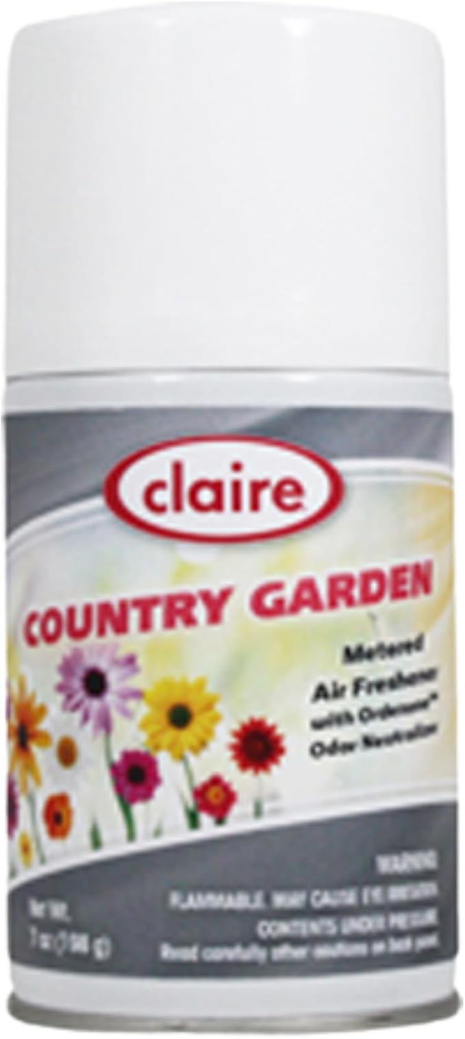 Claire CL118 7 Oz. Country Garden Metered Air Freshener Aerosol Can (1 Pack)
