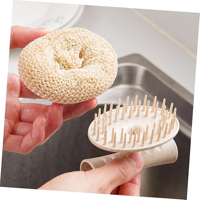 OUNONA 5Pcs Short Handle Kitchen Cleaning Brush Practical Bowl Sink Scrubber for Cleaning for Hard to Reach Areas Kitchen Supplies Dish Washing