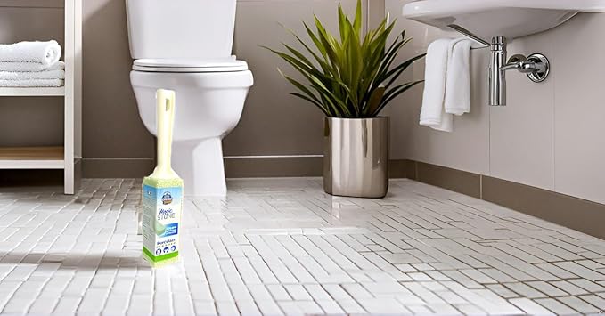 Compac's Magic-Stone Porcelain Cleaning Stick - Toilet Bowl Cleaner, Advanced Green Technology, Handy Toilet Cleaner Easily Scrubs/Removes Stubborn Lime Stains from Porcelain or Bathroom Fixtures (1)