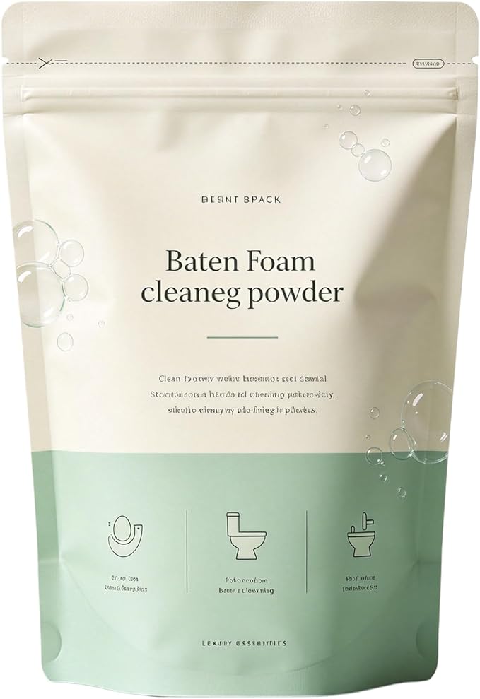 Toilet Bowl Cleaner Foam, Splash Foam Toilet Cleaner Fast-Foaming Formula, Self-Activating Powder for Deep Cleaning (1)