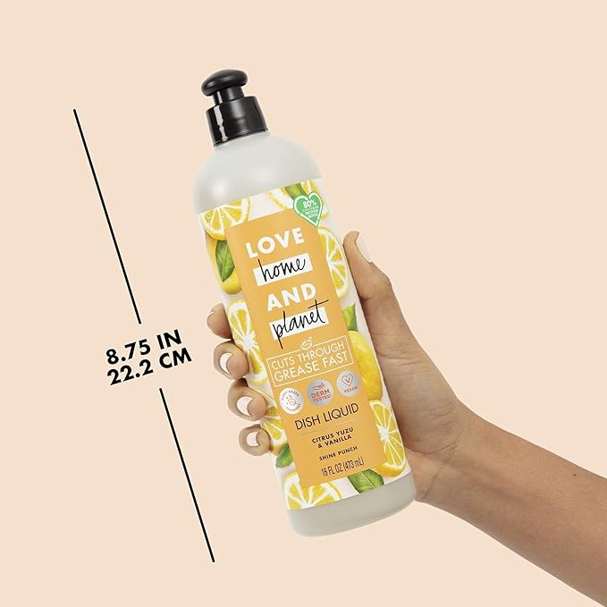 16 oz. Citrus Yuzu & Vanilla Dish Liquid Soap (6 pack)