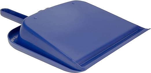 SPARTA Handheld Dustpan with Handle, Cleaning Essentials for Home and Commercial Use, 10", Blue