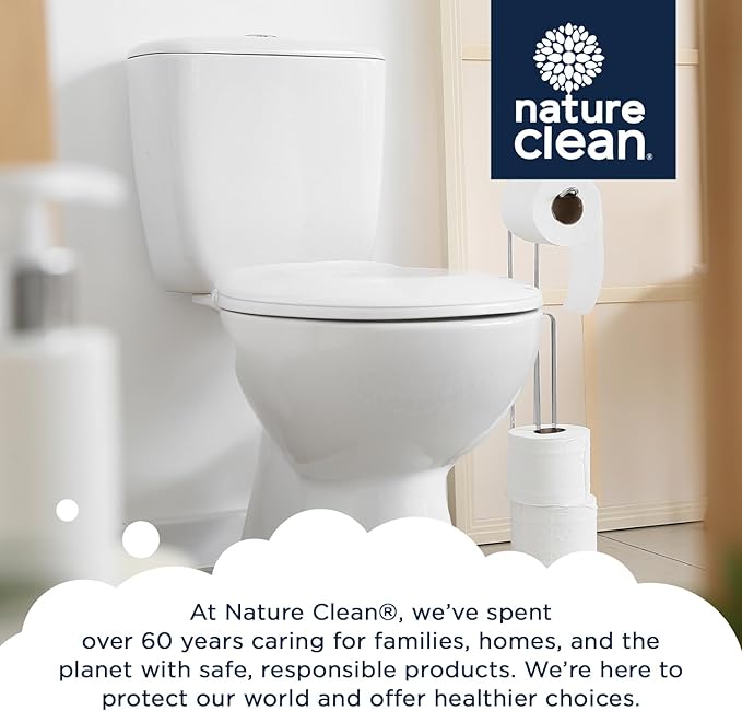 Nature Clean Natural Toilet Bowl Cleaners Strips 3 x 45 count, Plastic-Free Packaging, Refresh Toilets & Bathroom. No Splash.