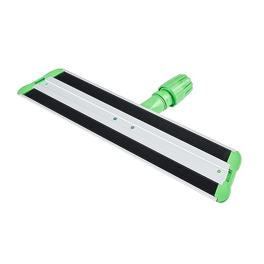 Restaurantware-Clean Tek Professional 17.7 Inch Flat Mop Plate Frame, 1 Quick Connect Mop Frame for Wet Or Dry Pads - Pads Sold Separately, Durable, Green Aluminum Cleaning Pad Base