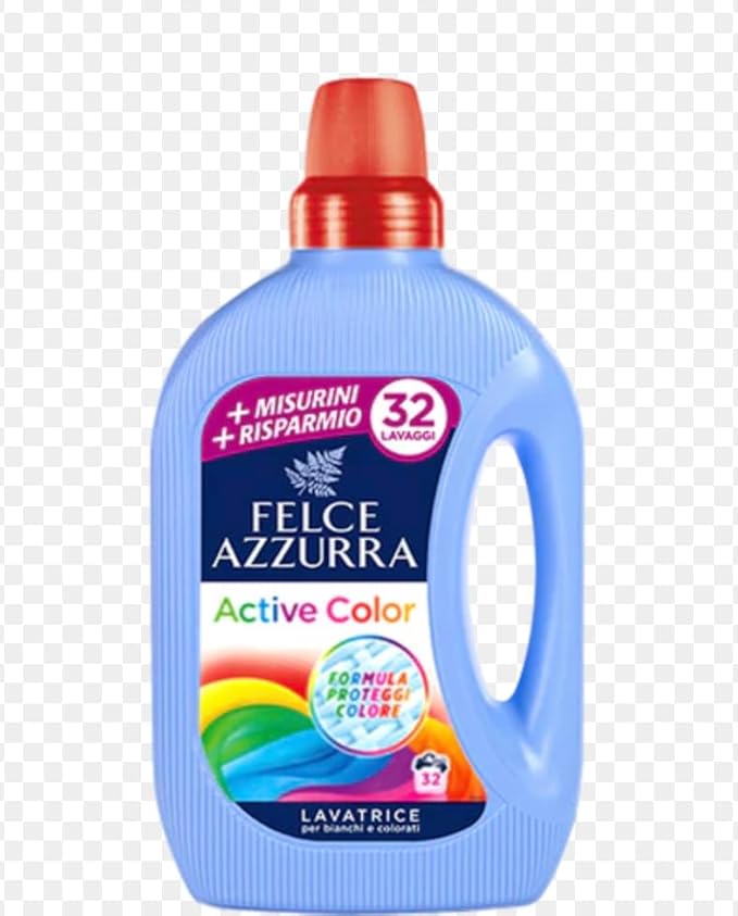 Felce Azzurra Active Color Laundry Detergent for Washing Machine, 32 Washes