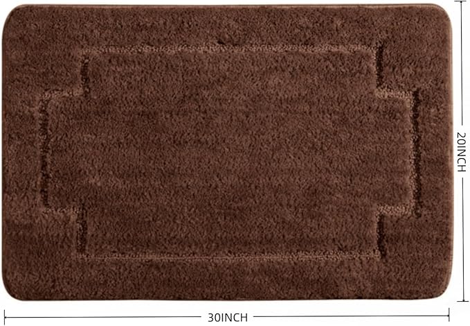 Bath Rugs Bathroom Mat Soft Absorbent Plush Shaggy Soft Floor Non Slip Shower Bath Tub Machine Washable
