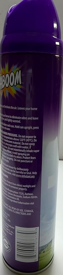 Wizard kaboom | Odor Neutralizer & Air Freshener with freshplex "odor eliminating" technology - 10 Oz. Spring linen (Pack of 4) (Packaging May Vary)