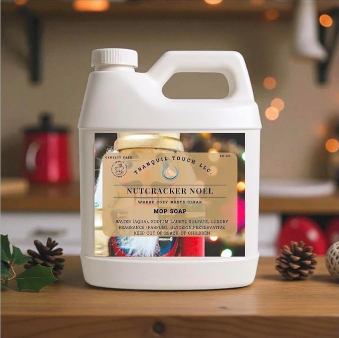Nutcracker Noel Mop Soap – Limited Edition Christmas Scent (32 OUNCE JUG) INSTRUCTIONS FOR USE IN THE DESCRIPTION