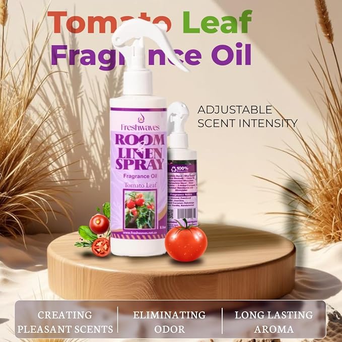 Freshwaves Room Linen Spray, Fragrance Oil (8.8 Oz, Tomato Leaf)
