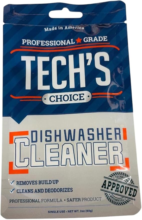 Professional Grade Tech's Choice Dishwasher Cleaner, Made in USA, DWCLN