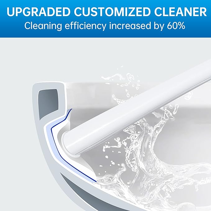 60 Counts Disposable Toilet Cleaning Wand Refills Bowl Scrubbers Heads (60)