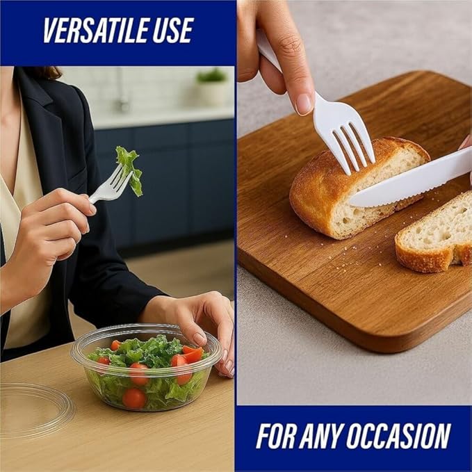Genuine Joe Heavyweight White Plastic Forks (Pack of 4000)