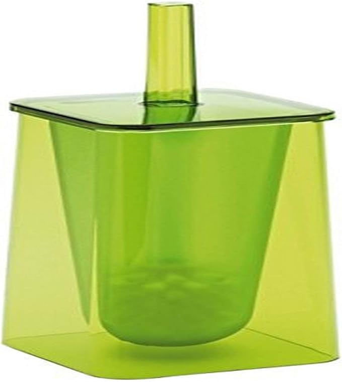 Gedy Seventy Collection Modern Green Toilet Brush Holder, Green