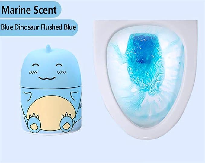 Toilet Bowl Cleaner Bottle Krazy Klean Pro for Tank Cleaner Blue Crazy Cleaning Cute Dinosaur The Works Toilet Bowl Cleaner Easy to Use Leaving Your Toilet Looking Fresh-Marine Scent
