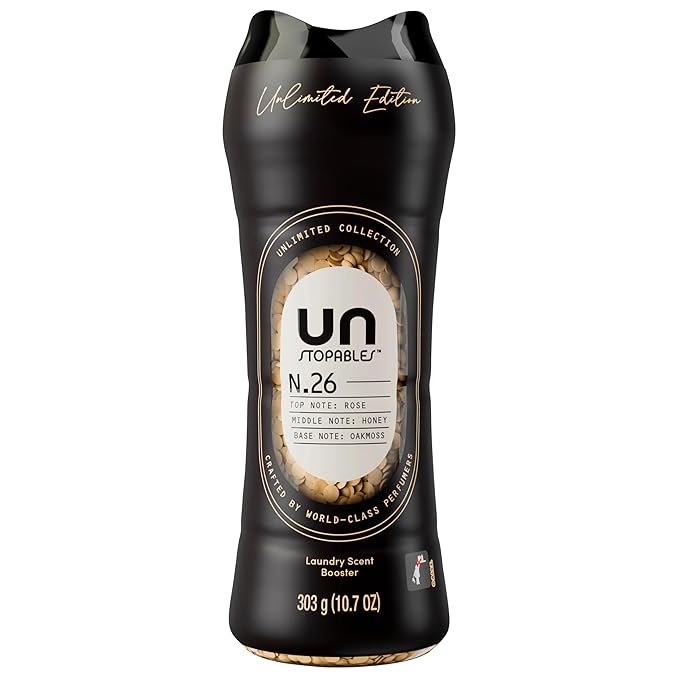 Downy Unstopables Unlimited Collection In-Wash Laundry Scent Booster Beads, No. 26, Fine Fragrance, Long-Lasting Fresh Scent Beads, 10.7 oz